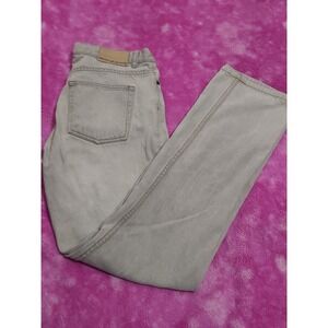 DKNY Jeans Womens‎ Size 10 31x33 High Rise Straight Leg Beige Cotton Denim